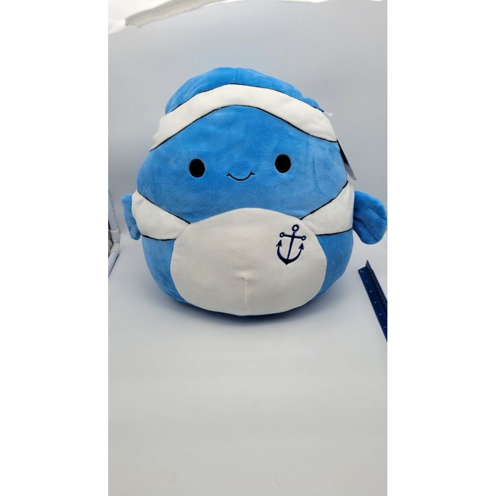 12 Inch‎ Squishmallow Ricky fish navy anchor 2019 bundle and save